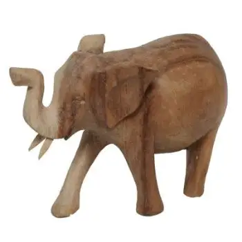 Peinture d'éléphant en bois pour bricolage, peinture artistique avec muette