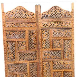 Diviseur de pièce d'écran de Viking, diviseurs de pièce d'écrans d'intimité Design de décor antique en bois cadeau en bois d'intimité de jardin extérieur d'intérieur - Product Image 3