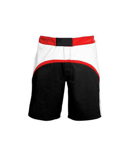 การระเหิดที่กำหนดเองสูงยืดฉลากส่วนตัวราคาถูกการฝึกอบรมต่อสู้ไทยกางเกงขาสั้น - Product Image 6