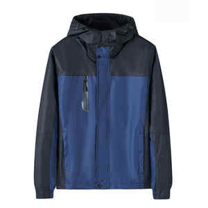 แจ็คเก็ตซอฟต์เชลล์ผู้ชาย,แจ็คเก็ตฤดูใบไม้ผลิมีซิปเสื้อกันลมสะท้อนแสงเสื้อกีฬามีฮู้ดเสื้อแจ็คเก็ตลำลองระบายอากาศผู้ชาย - Product Image 4