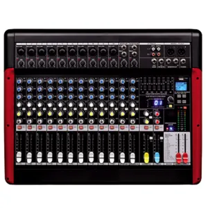 Professional 10 mono+2 stereo 10 Channel Audio Mixer MX-14FX 24bit DSP effect processor.