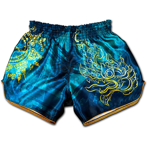 Pantalones Cortos de Boxeo MMA y Muay Thai Personalizados con Impresión por Transferencia de Calor, Alta Calidad, 100% Poliéster, Secado Rápido y Transpirables - Product Image 1