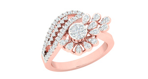 การออกแบบที่ซับซ้อนการออกแบบที่ดี Moissanite ไม่มีสีเพชร DEF ได้รับการรับรองแหวนเล่นไพ่คนเดียวราคาถูกจัดส่งทั่วโลก - Product Image 4