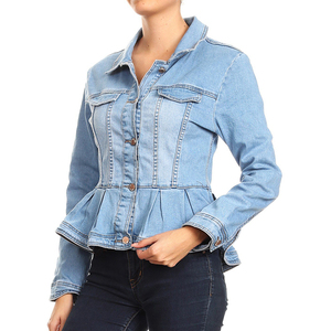 Veste en jean vintage pour femme, en Denim de haute qualité, personnalisée, à la mode - Product Image 5