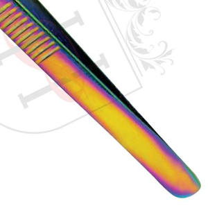 Extensiones de pestañas de acero inoxidable de alta resistencia, punta de 10mm, 75Deg, pinzas de volumen, Etiqueta Privada, herramientas de extensión de pestañas - Product Image 4