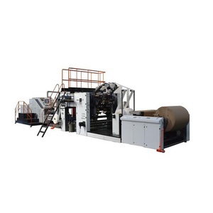 Newly Designed Flat Handles Brown Paper Bag making Machine (Handles Folded Inside Bag Or Upright When Coming Out)