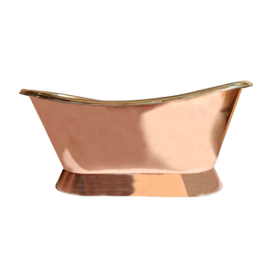 Bañera de cobre con recubrimiento de polvo negro, diseño lujoso, cobre puro, moderna, para decoración del hogar, venta al por mayor - Product Image 2