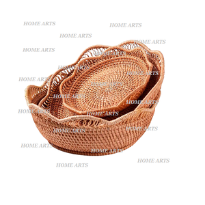 Panier de qualité supérieure fait à la main panier de fruits de forme ronde de nouvelle conception pour l'utilisation de panier de rangement de cuisine - Product Image 2