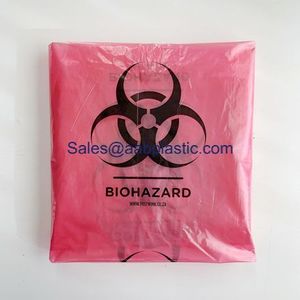 ถุงขยะทางการแพทย์สีแดงถุงใส่ขยะทางการแพทย์อันตรายทางชีวภาพพลาสติก - Product Image 5