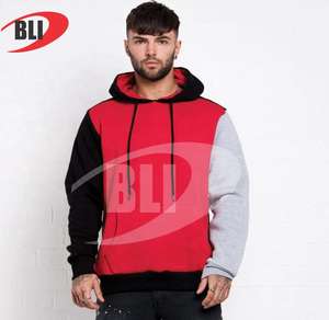 Pulls à capuche personnalisés pour hommes imprimés avec Puff Technique Chip Price Coupe régulière pour la saison d'hiver en tissu polaire - Product Image 4