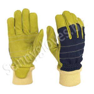 Guantes de seguridad para el trabajo, protectores impermeables de cuero para bomberos y bomberos, venta al por mayor - Product Image 4