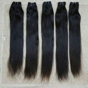 Paquetes de cabello peruano virgen dibujado doble 40 pulgadas de largo 100 por ciento extensiones de cabello humano cabello Remy recto Natural al por mayor - Product Image 1