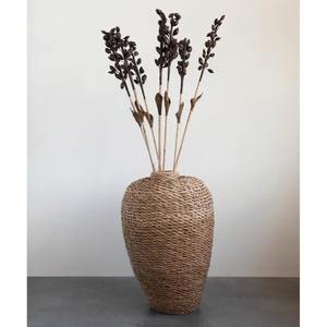 Jarrón Decorativo de Mimbre de Hierba Marina de Alta Calidad, Tejido a Mano, Proveedor de Vietnam, Nuevo Diseño, Florero - Product Image 3