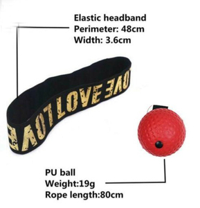 2023 personnalisé vente en gros, entraînement de boxe, balle réflexe réglable, bandeau, vitesse de poinçonnage, balle réflexe de boxe, augmente la vitesse de poinçonnage - Product Image 5