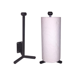 Servilletero de mesa de hierro hecho a mano al por mayor de lujo, soporte de pañuelos con recubrimiento de polvo negro con caja de embalaje - Product Image 2
