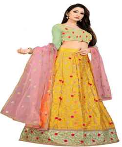 ชุดเลเฮนกาโชลีผ้าไหมจอร์เจตต์ปักลายสวยงามที่สุด พร้อมผ้าคลุมไหล่ สำหรับงานแต่งงาน ดีไซน์ทันสมัย ราคาขายส่ง สไตล์ชาติพันธุ์ - Product Image 6