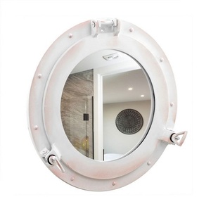 Espejo de ventana de ojo de buey de barco de aluminio decorativo de estilo Vintage, aplicación de barco de Metal recubierto de polvo de Color granate personalizado - Product Image 4
