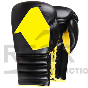 Fashion PU Leather Boxing <b>Gloves</b> for Training Martial Arts New Black Red OEM Logo Thai Color Material Adults People Origin <b>Type</b> - Product Image 3