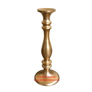Luxury Tall Gold Plated Aluminum <b>Candle</b> Holder Modern Design Handmade Home Wedding Birthday Party Christmas Decoration - Product Image 2