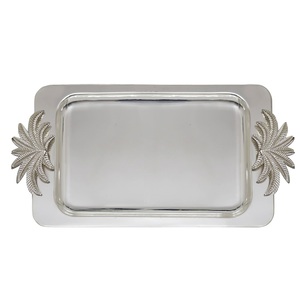 Embossed Design Glossy Finishing Food Coffee Cold <b>Drink</b> Metal Serving <b>Tray</b> Hotel Restaurants Catering Serving Usage - Product Image 1