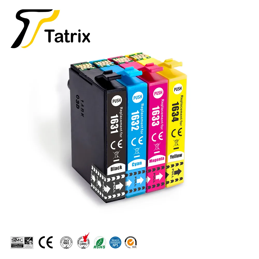 Tatrix 16XL T1631 T1632 T1633 T1634 Premium Color Compatible Inkjet Ink Cartridge für Epson WorkForce WF-2510WF WF-2540WF