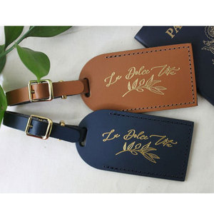 Luggage Tag, Pcs Leather Luggage Tags for Suitcases, Leather Lug