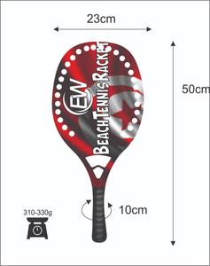 Raquettes de beach tennis et raquettes de paddle/Padel sur mesure en fibre de carbone et de verre, poids 310-330g, longueur 50cm, logos, combinaisons de couleurs - Product Image 4