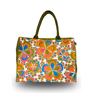 Bolso de Playa Elegante de Yute con Asas Largas para el Hombro, Diseño con Ojales, Tela de Dos Tonos, Ecológico, Reutilizable, Bolso de Verano - Product Image 2