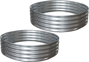 Galvanized Garden Bed Elevated Planter <b>for</b> Vegetable Flower <b>Herb</b> <b>for</b> Garden Decor - Product Image 4