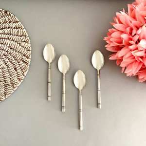 Cuillère à café polie miroir en acier inoxydable polyvalente écologique Cuillère à mesurer à long manche Matériau PC - Product Image 2