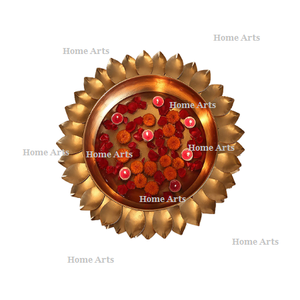 ดอกไม้ urli สีทองทองเหลืองใบกลมขนาดพิเศษ - Product Image 4