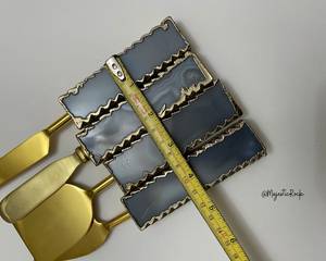 Cuchillo de mantequilla de resina de 3 piezas, forma diferente, color rosa claro, para mantequilla de chocolate - Product Image 6