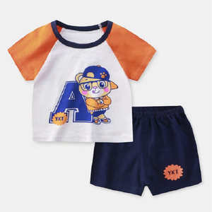 Conjunto de camisetas informales para bebés y niños, ropa cómoda y directa de fábrica, producto suave, 100% algodón, Unisex - Product Image 4