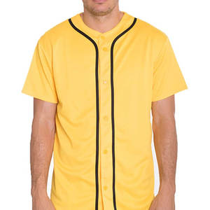 เบสบอลและซอฟท์บอลสวมปุ่มล่าสุดลงเสื้อเบสบอลออกแบบเสื้อเบสบอลเครื่องแบบ - Product Image 1