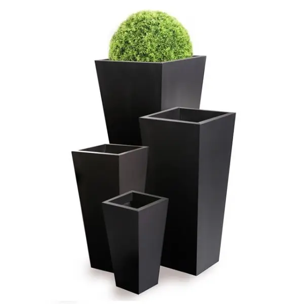 [Kiddo]- Indoor Pots - Zinc Planters Wholesale Metal Flower Pot Galvanized Planter - Garden Furniture Outdoor - Pottery Vase