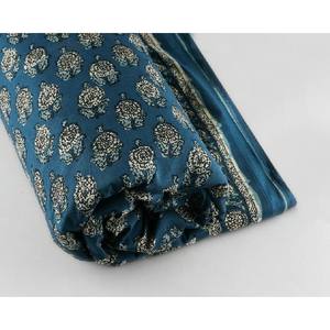 Beautiful 100% Cotton Quilting Fabric Hand Block Print Running Decorative Fabric - Product Image 3