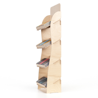 ESPOSIT SH-2200-001 Système d'exposition modulaire standard, présentoir de livres, logo personnalisé italien, 56x163, en bois, emboîtable, facile à assembler