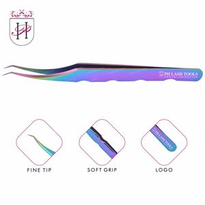 Extensión de pestañas C-punto pinzas en múltiples colores de volumen y aislamiento pinzas C-Punto 6mm 45 grados de pestañas volumen pinzas - Product Image 2