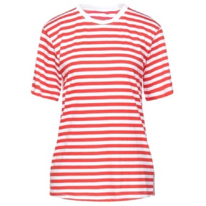Camisetas de 100% algodón a rayas para mujer, camiseta de diseño de gran tamaño con cuello redondo de alta calidad, precio barato, venta al por mayor - Product Image 2