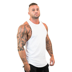 Chaleco sin mangas recortado de peso pesado de alta calidad, camiseta sin mangas, camiseta gris para niños, gimnasio, Fitness, estilo sólido - Product Image 1