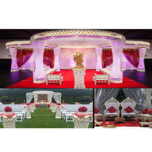 Fascinante cérémonie de mariage hindou Mandap magnifique mariage Plazzo Mandap à vendre meilleur mariage indien décoratif Plazzo Mandap - Product Image 1