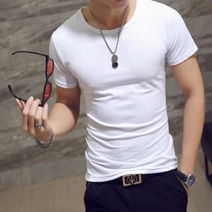 Camisetas al por Mayor Baratas 100% Algodón con Cuello en V y Manga Corta, Corte Regular para Niños, Hombres y Mujeres, Ropa Casual Ecológica - Product Image 4