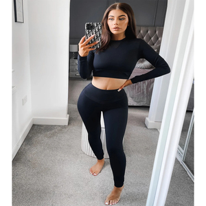 Leggings de yoga ajustados para mujer, pantalones de yoga transpirables con logotipo personalizado de cintura alta, ropa de fitness y yoga - Product Image 6