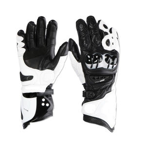 ถุงมือมอเตอร์ไซค์แบบห้านิ้ว ป้องกันลม ผลิตจากหนังคาร์บอนไฟเบอร์  รองรับการสัมผัสหน้าจอ ป้องกันการกระแทก สำหรับการแข่งรถ ปลอดภัย ใช้ได้ทั้งชายและหญิง - Product Image 6