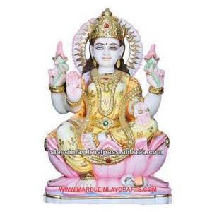 Makrana รูปปั้นหินอ่อนพระลักษมีจิ - Product Image 1