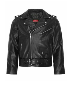 Veste de motard unisexe en cuir de mouton noir avec fermeture éclair et corps en fourrure disponible dans toutes les couleurs de cuir fabriqué au Pakistan - Product Image 1