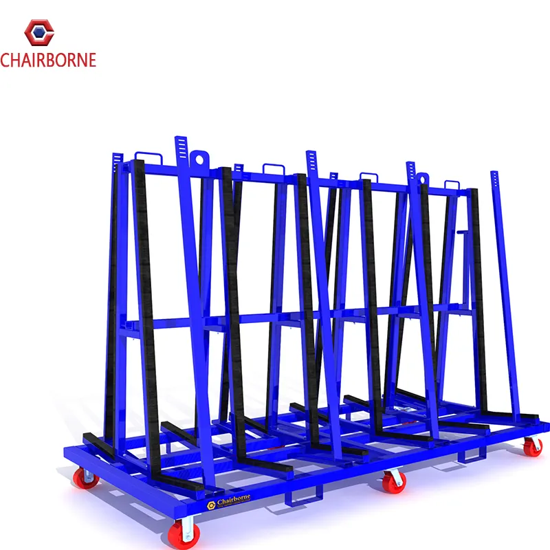 Glas eine rahmen rack granit stahl a-rahmen transport racks