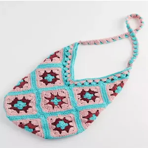 Vrouwen Beste Ontwerp Multicolor Wollen Hand Held Tas