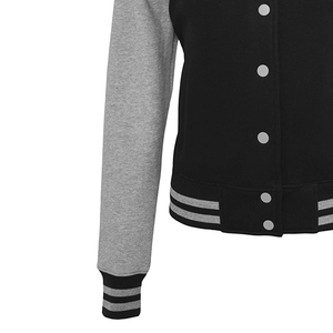 Nouvelle veste universitaire d'hiver personnalisée pour femmes, respirante, recadrée, décoration à boutons de style baseball pour l'automne, activités de plein air - Product Image 4