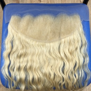 Frontal ondulado natural HD de encaje con boder tamaño 13x6 vietnamita cabello humano crudo pelo sin procesar - Product Image 5